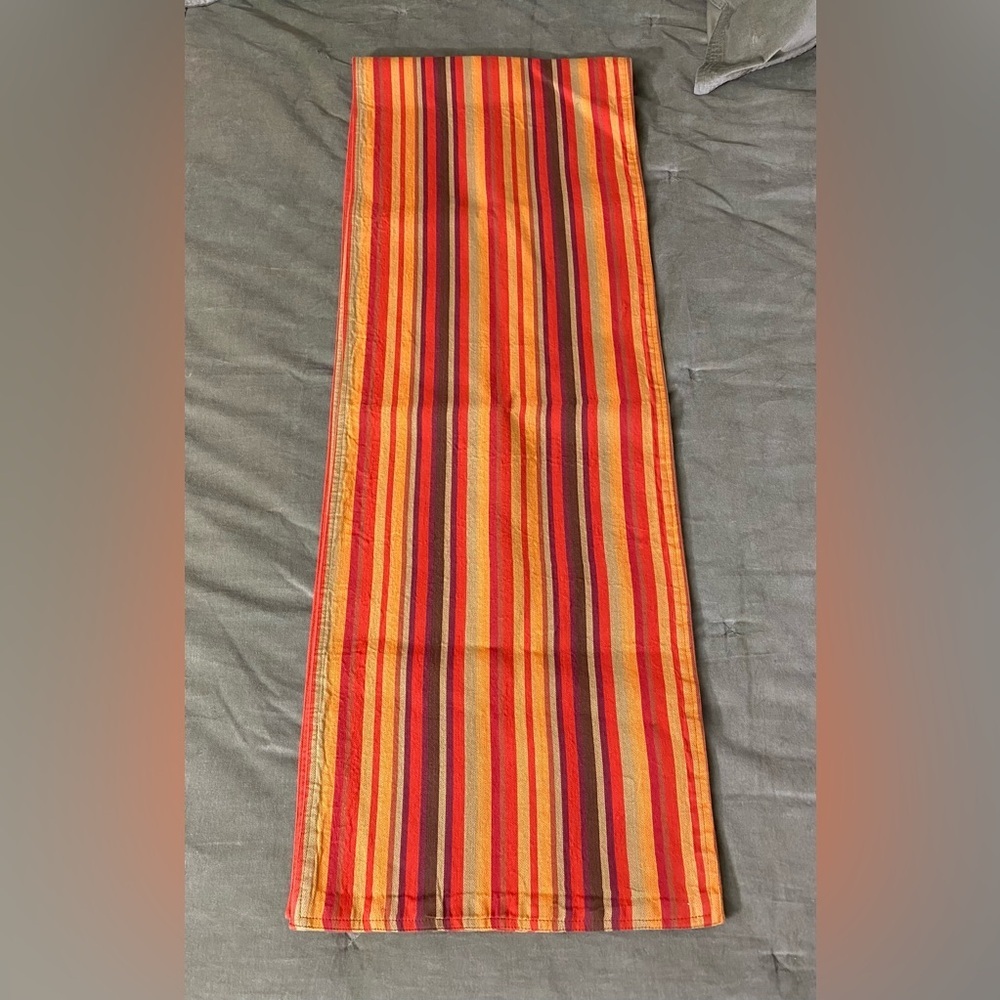 World Market table runner strips 16”x90” beautiful piece no flaws OSK